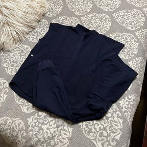 Figs scrub set. Navy. Size medium top and petite bottom